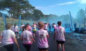 Preparing to enter the Blue colour station.